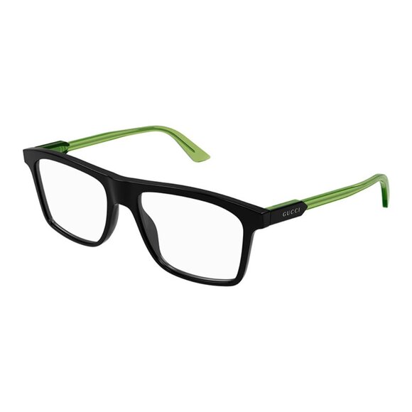 NEW GUCCI EYEGLASSES BLACK GREEN MEN EYEWEAR GUCCI GG1820O 006